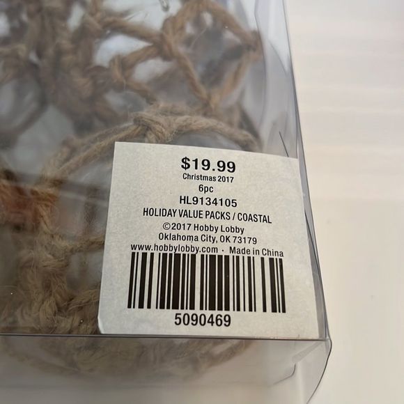 Hobby Lobby Holiday Setof Six Coastal Christmas Ornaments Poshmark